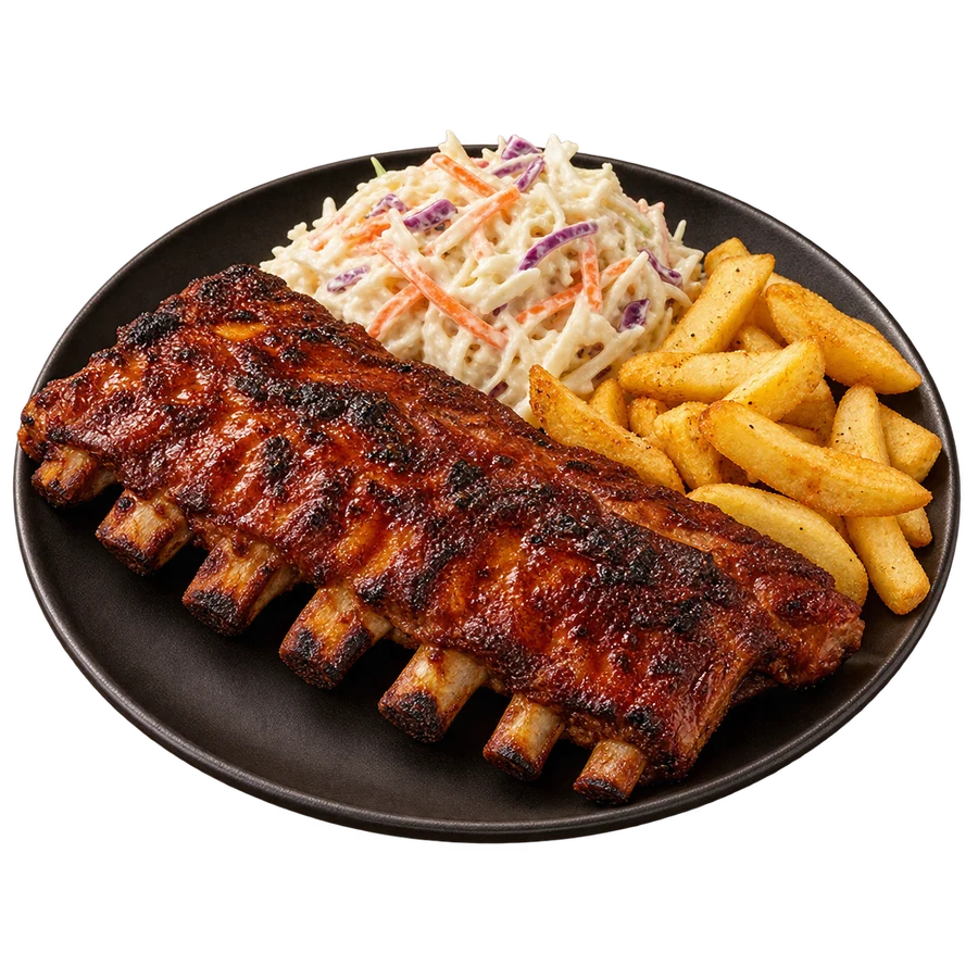Imagen ilustrativa: Costillas Carbón barbacoa