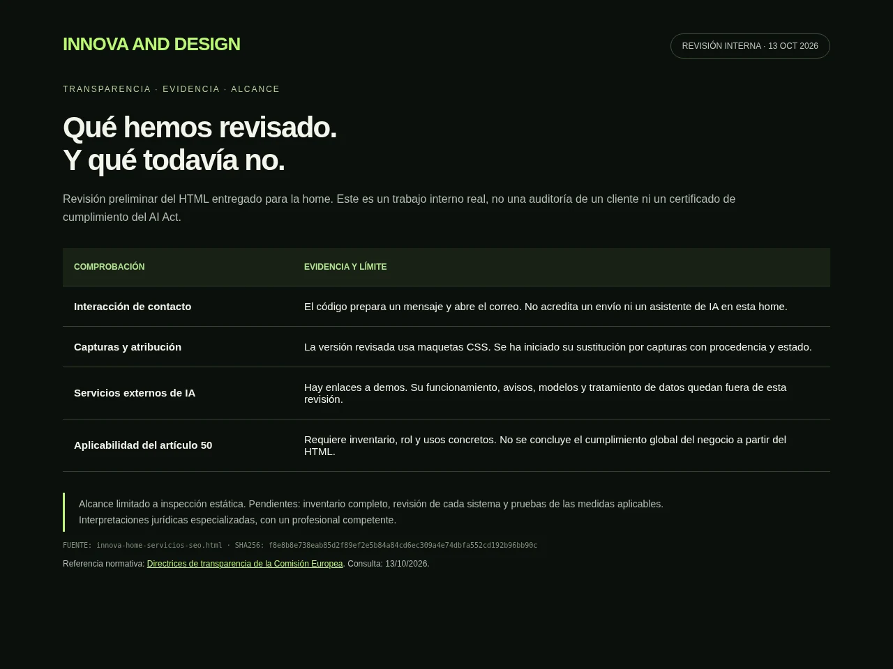 Auditoría AI Act
